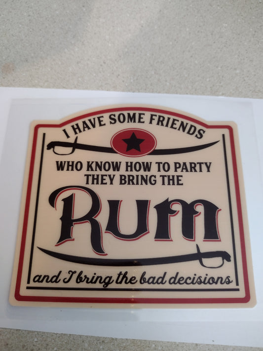RUM UV DTF