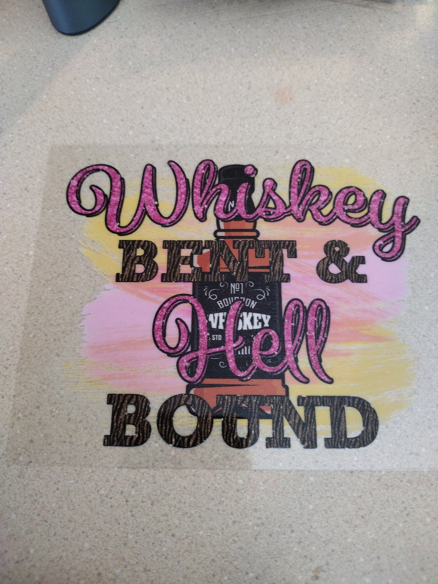 SM WHISKEY BENT UV DTF