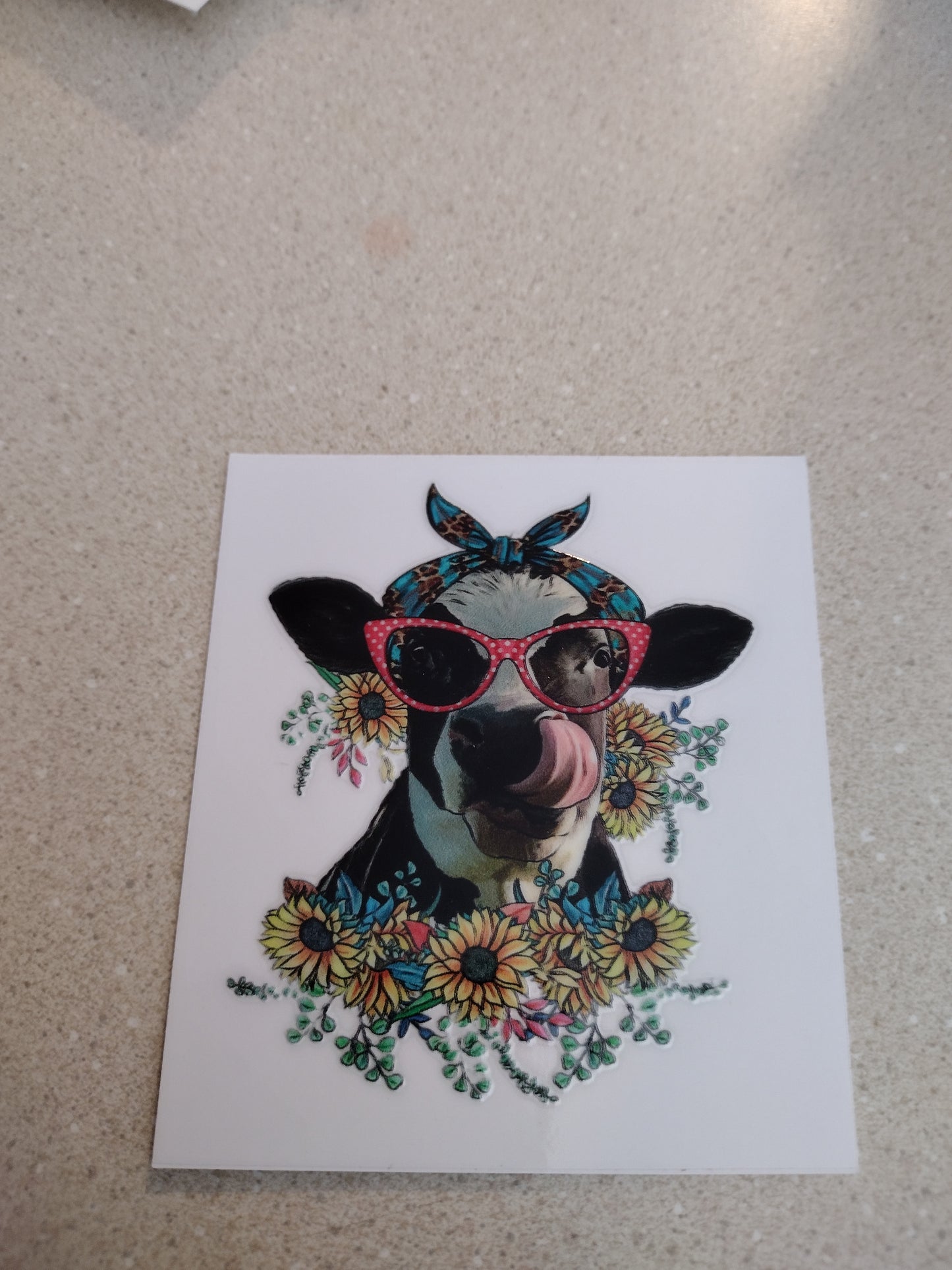 SM XOW W/SUNFLOWERS UV DTF