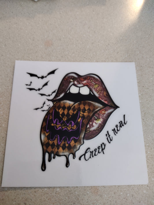 SM CREEP IT REAL LIPS UV DTF