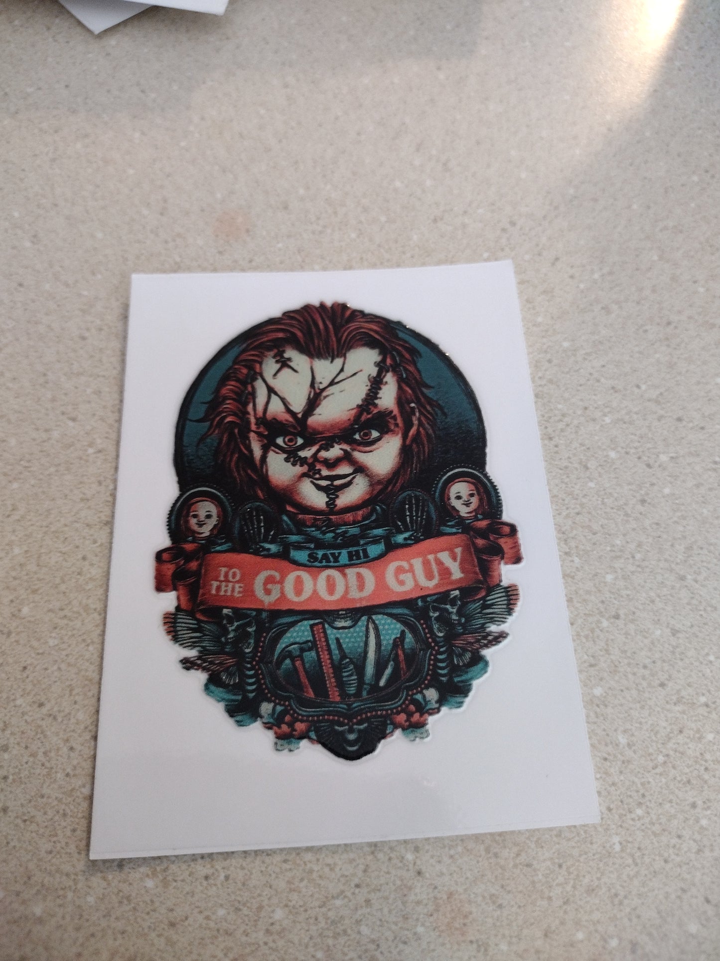 SM CHUCK DOLL HALLOWEEN UV DTF