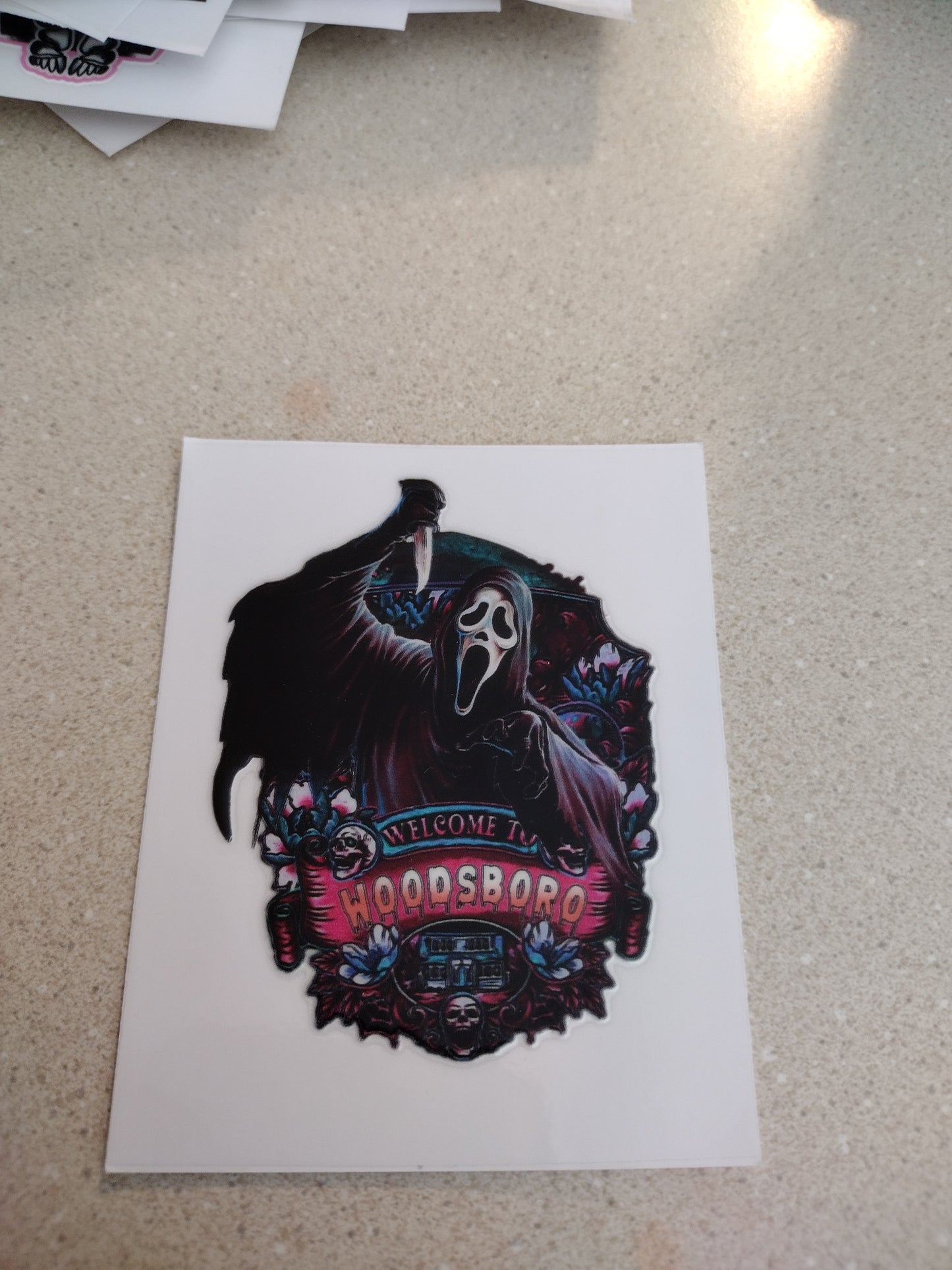 SM GHOST HALLOWEEN UV DTF