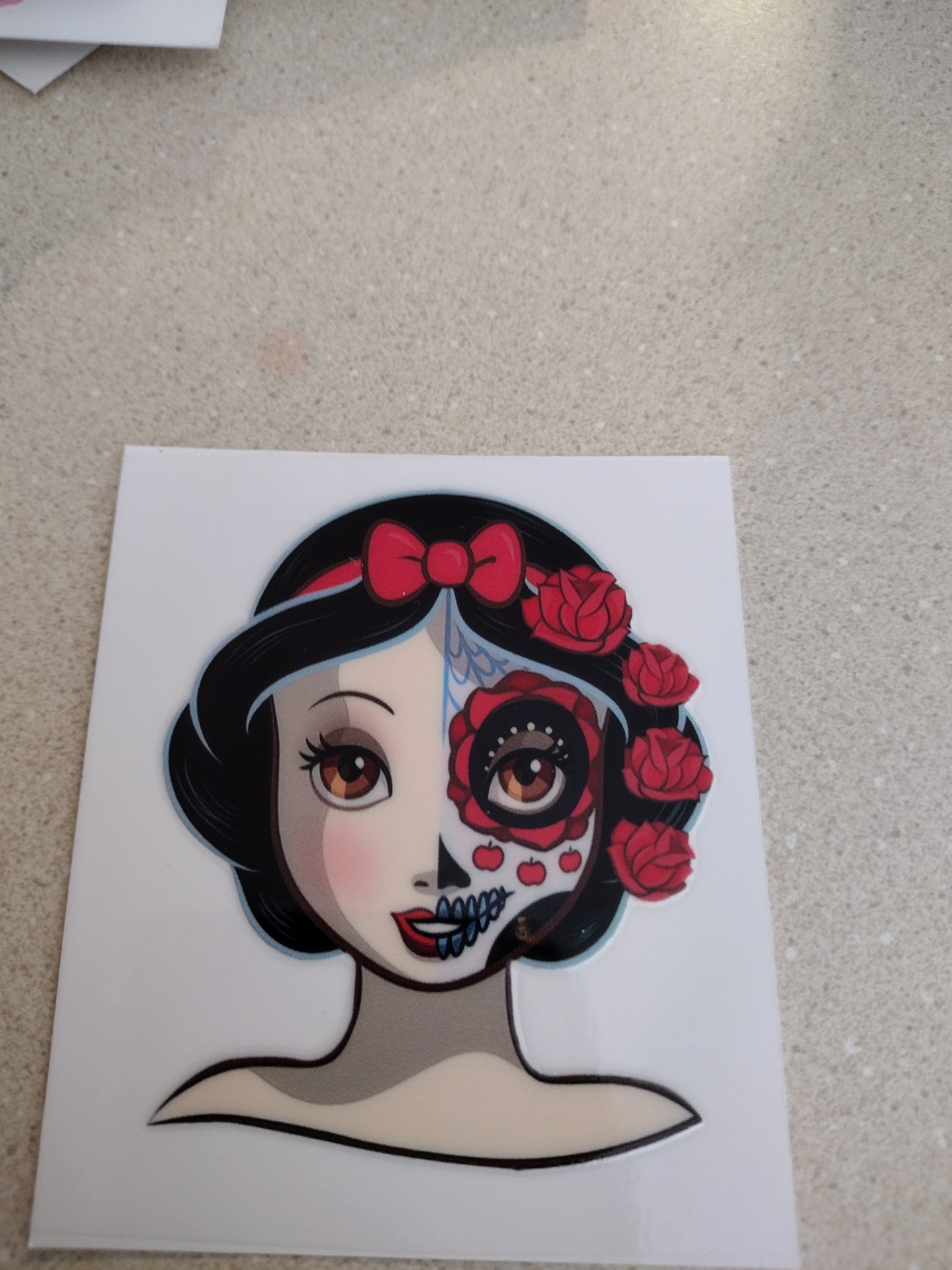 SM SKULL PRINCESS. UV DTF