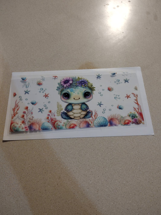 CUTE TURTLE UV DTF