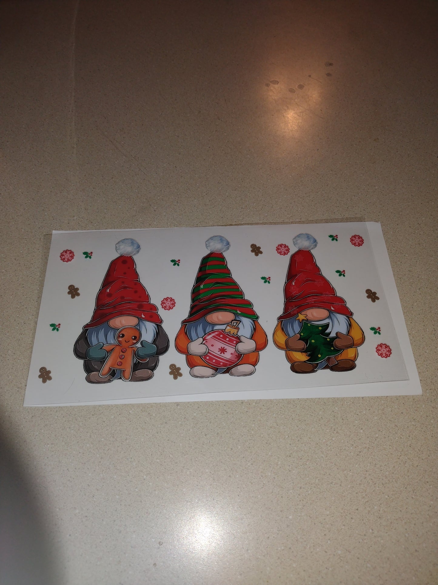 X MAS GNOMES UV DTF