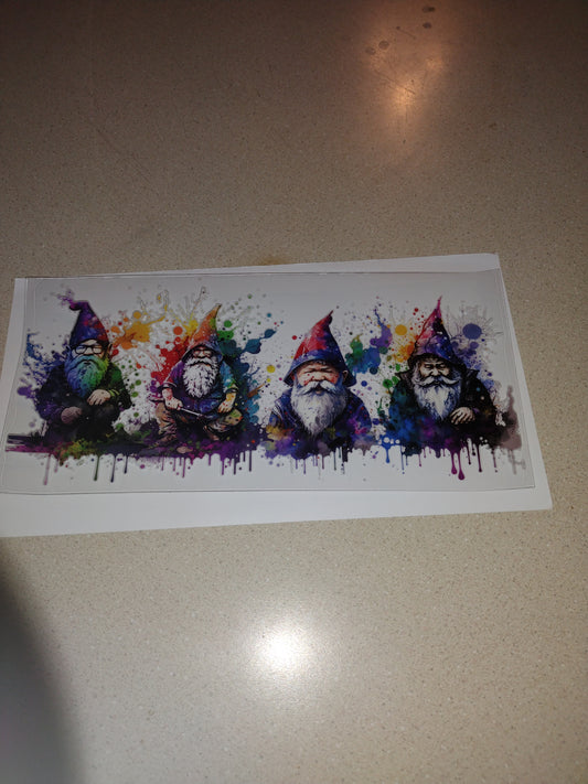 COLORFUL GNOME UV DTF