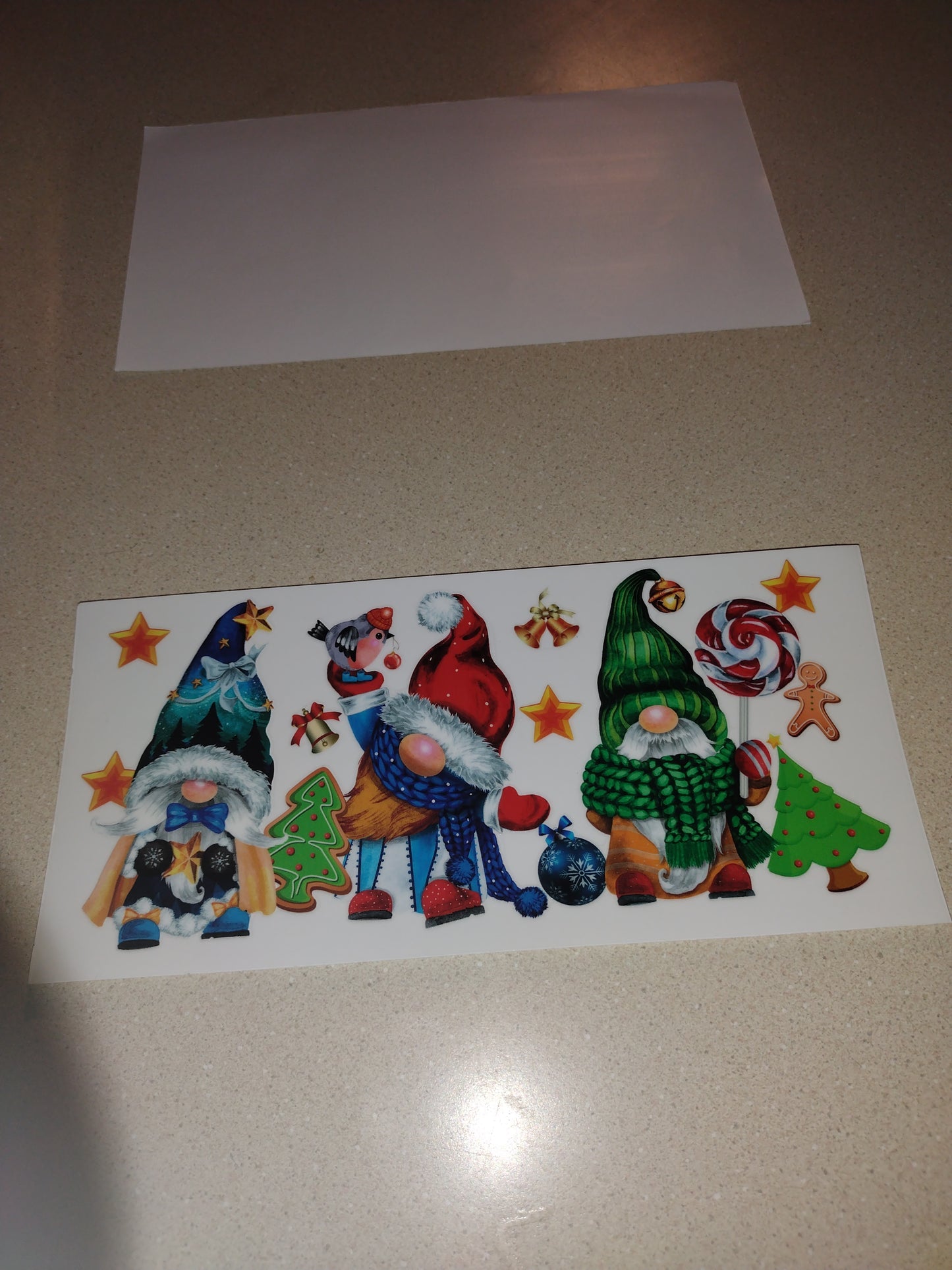 X MAS GNOMES UV DTF