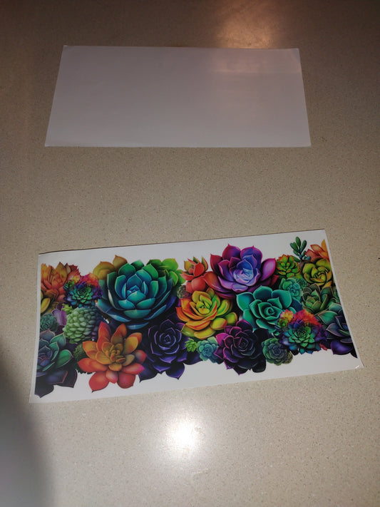 SUCCULENTS UV DTF