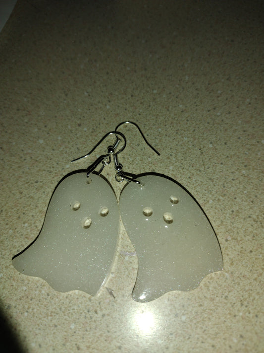 WHITE GHOST EARRINGS