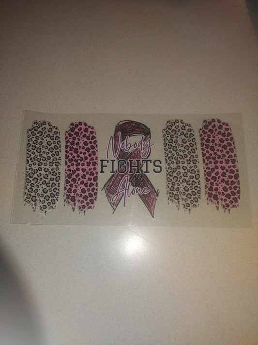 CANCER RIBBON UV DTF