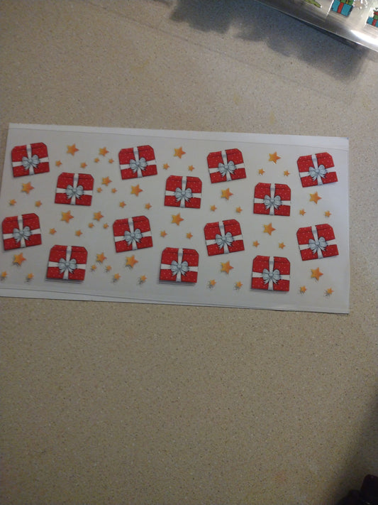 X MAS PRESENTS UV DTF