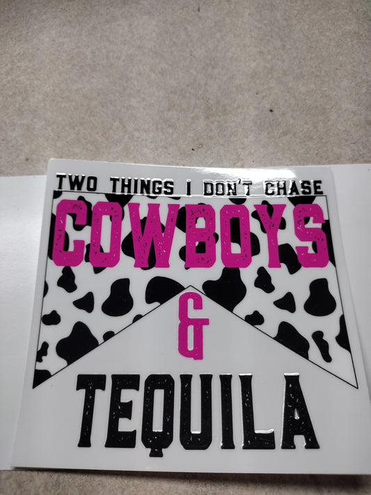 COWBOYS & TEQUILA UV DTF