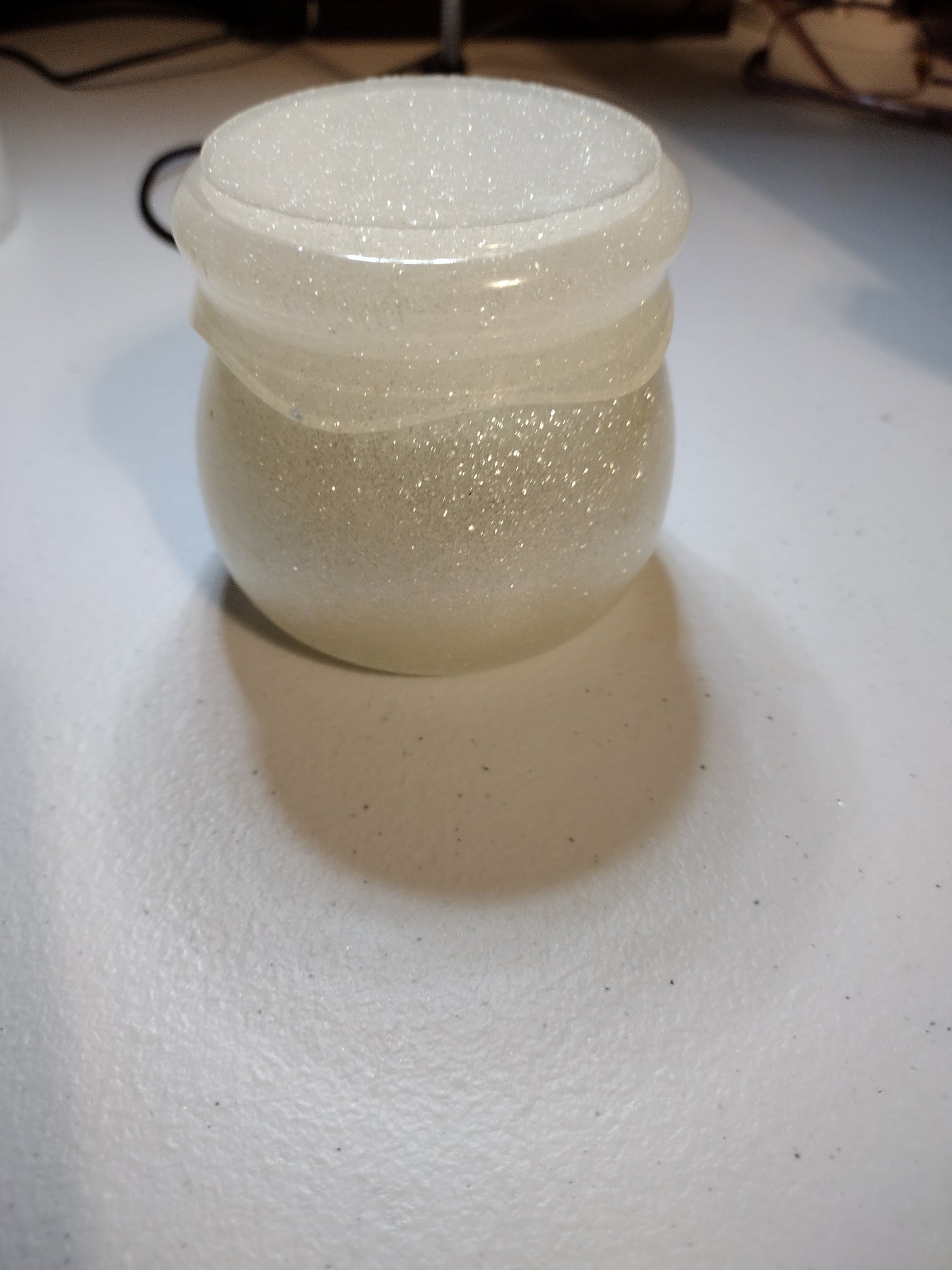 Resin Jar W/ Screw On Lid....custom made any colors