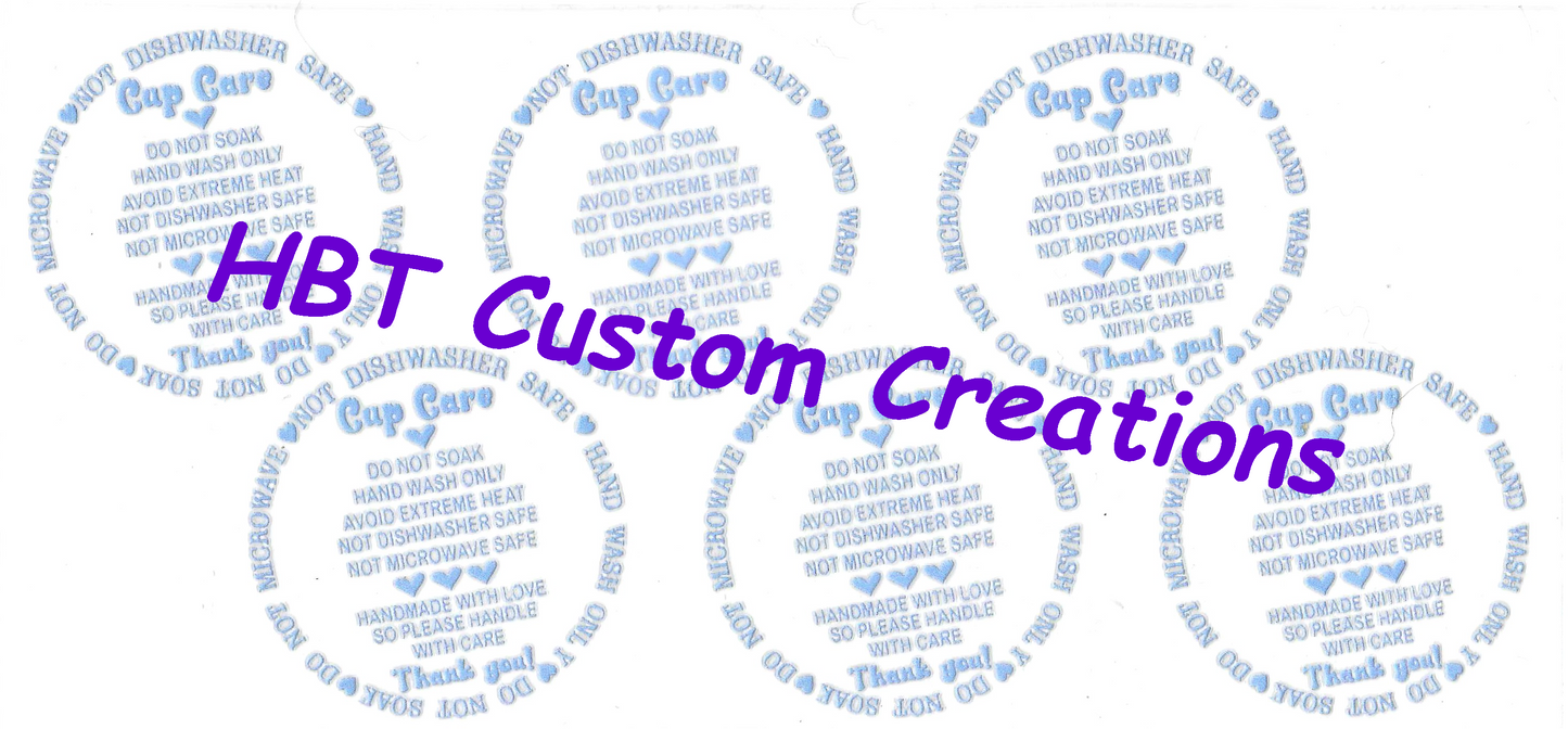 Cup Care Labels Purple Style 1
