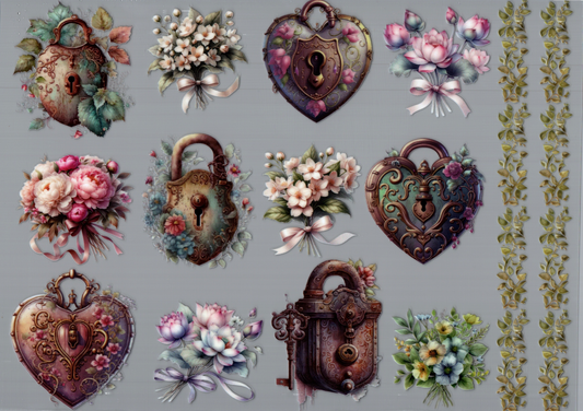 Locks w/Flowers Element