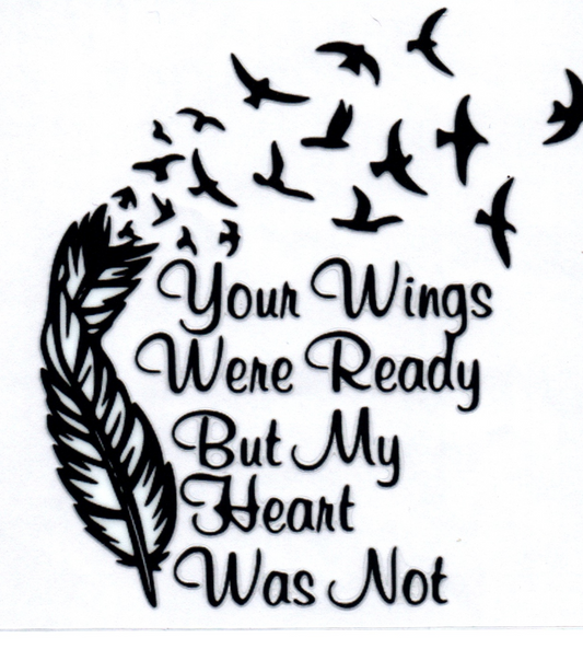Your wings were ready Memorial Decal 4