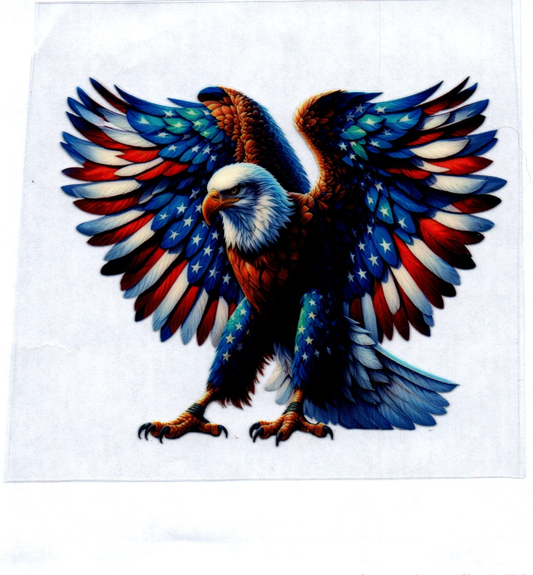 Eagle RWB Wings 2 Patriotic Decal