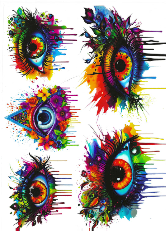 Colorful Evil Eyes Element