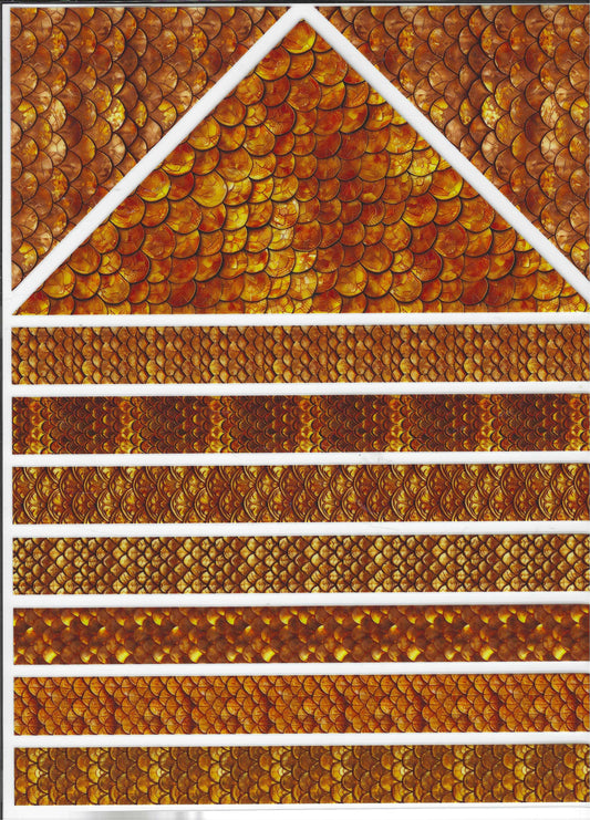 Gold Scale Bands Element