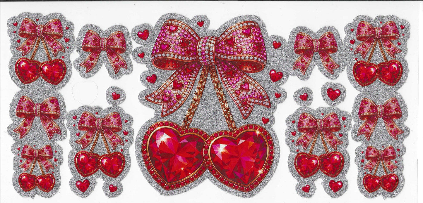 Rhinestone Cherries 16oz Glitter