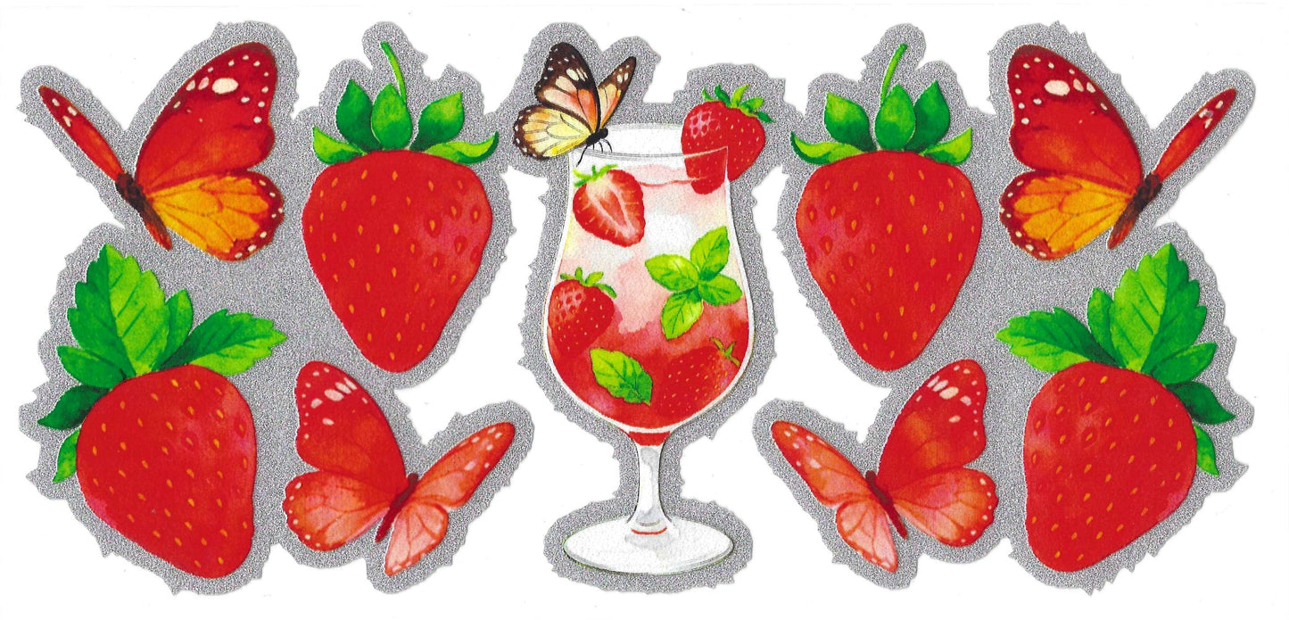 Strawberry Drink 16oz Glitter
