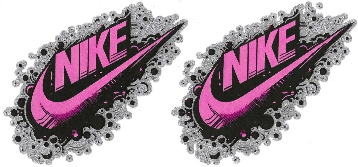 Pink Swoosh 16oz Glitter