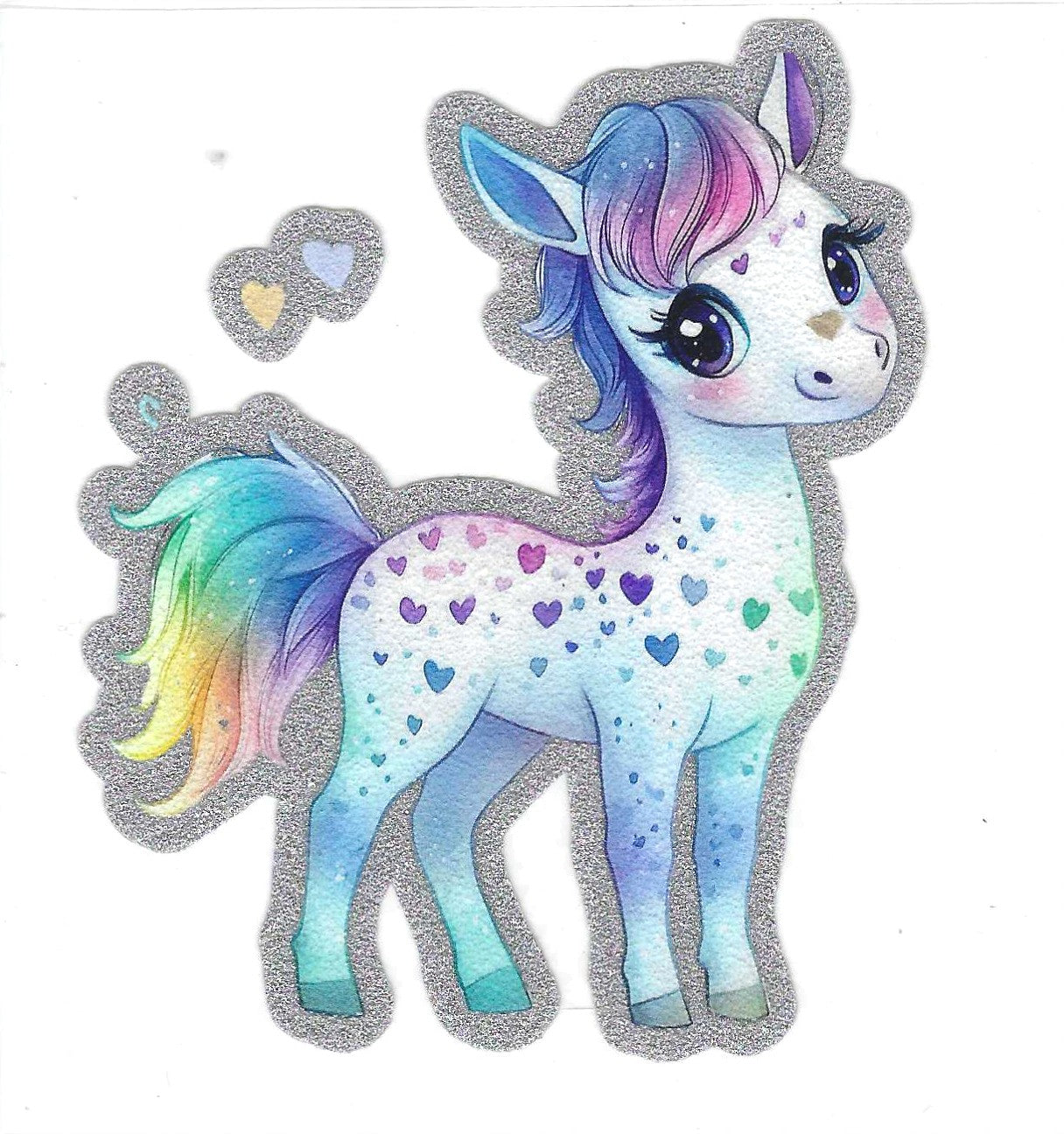 Pony Glitter Decal