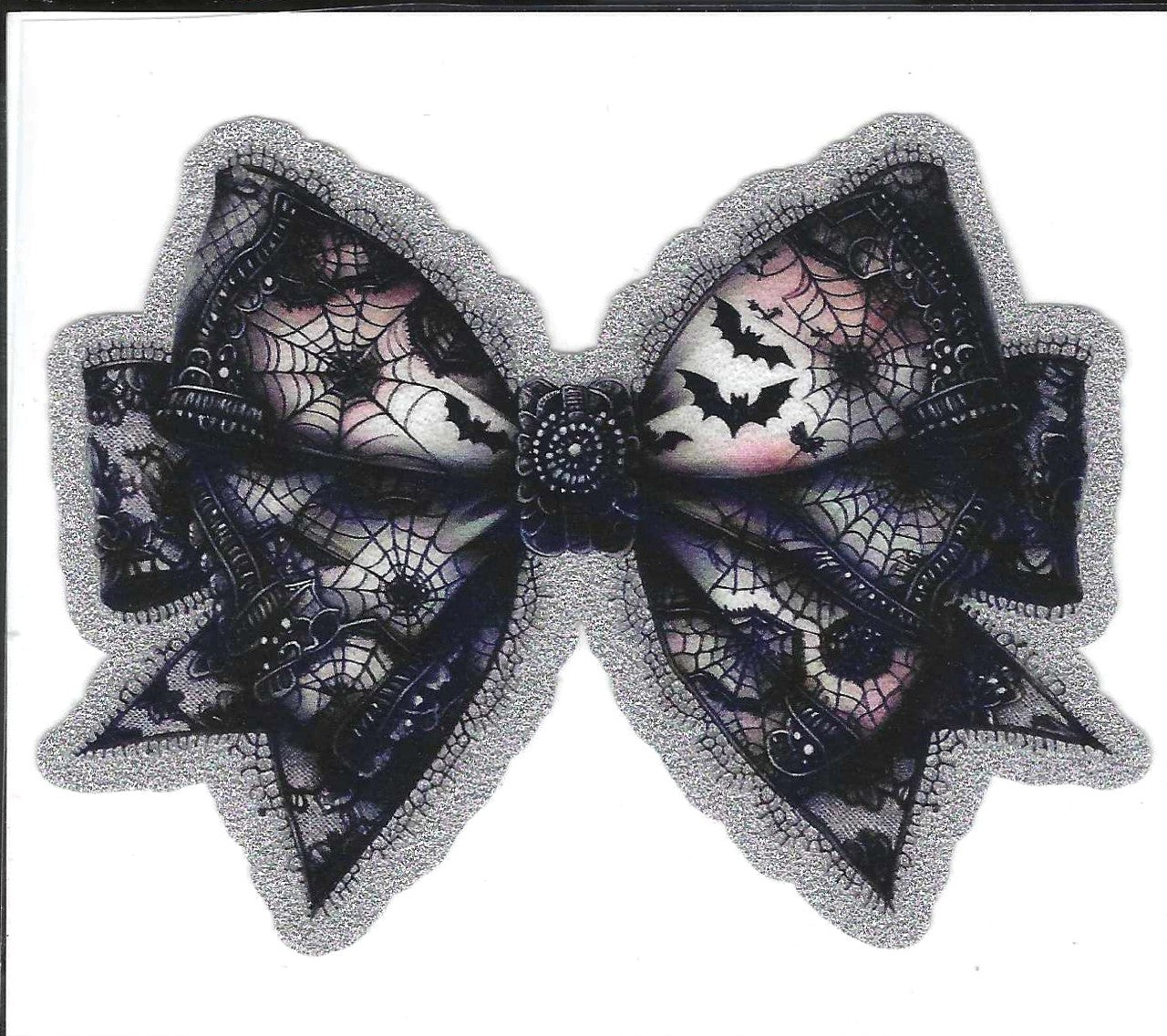 Spooky Bow 2 Glitter Decal