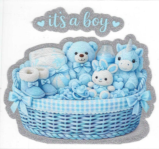 It's a Boy Glitter Decal