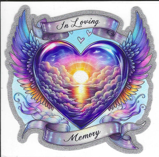 In Loving Memory Glitter Decal
