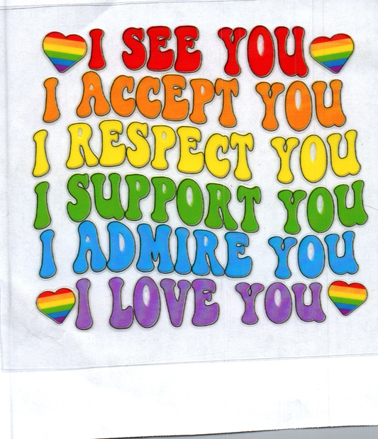 I see you Pride Decal