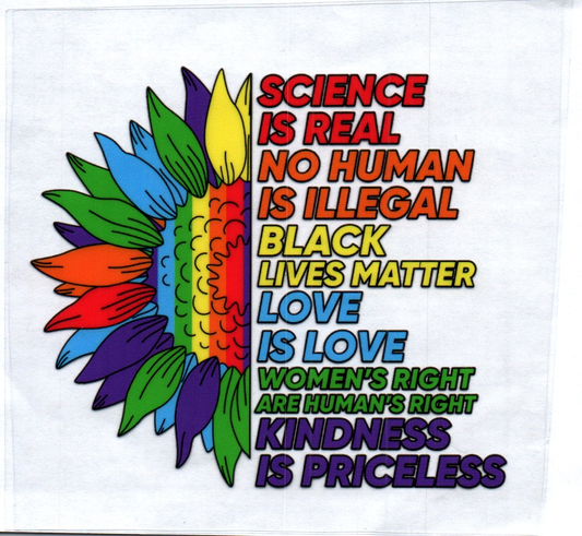 Science is real Pride Decal