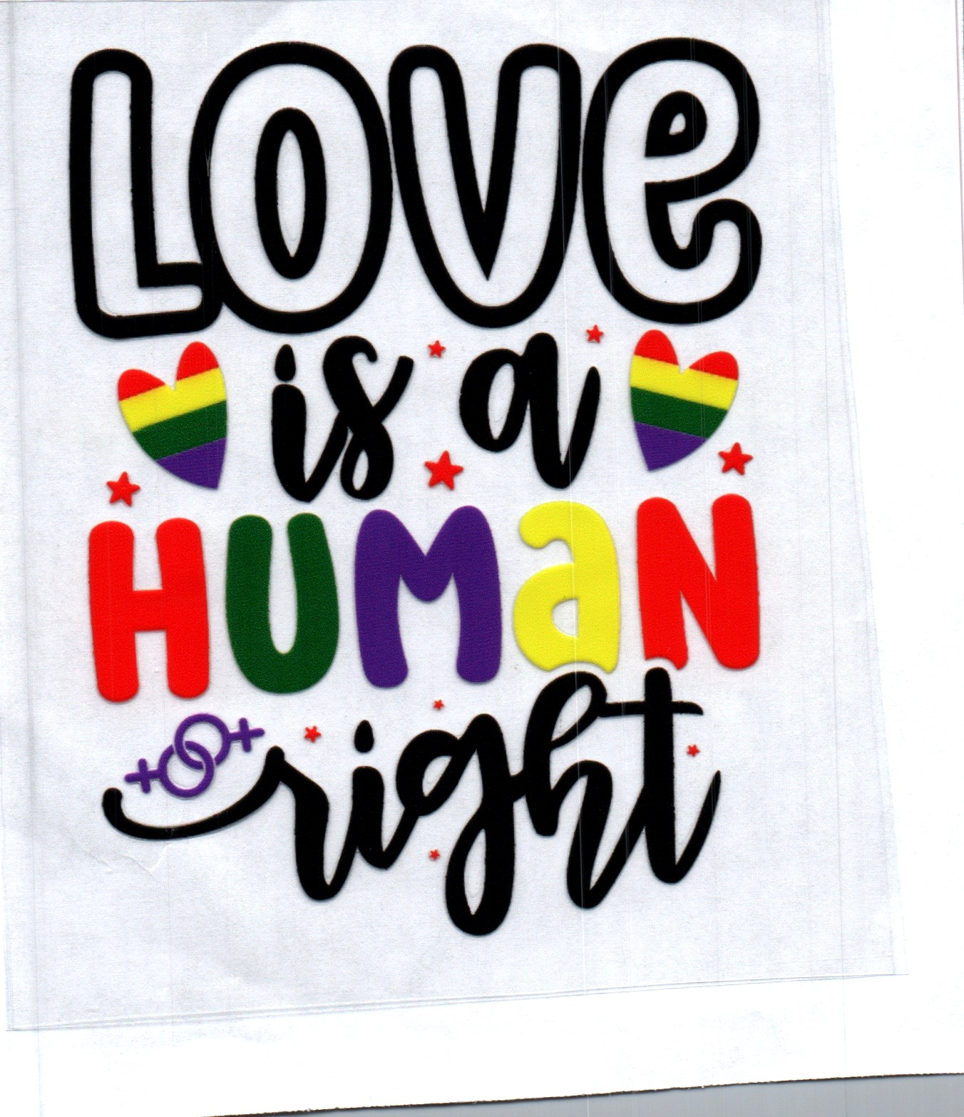 Love is a Human Right Pride Decal