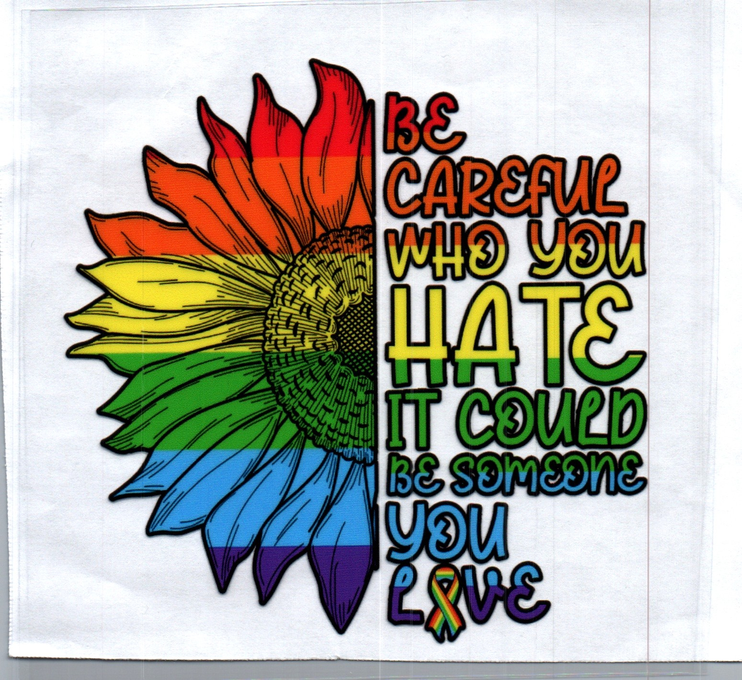 Who you Hate Pride Decal