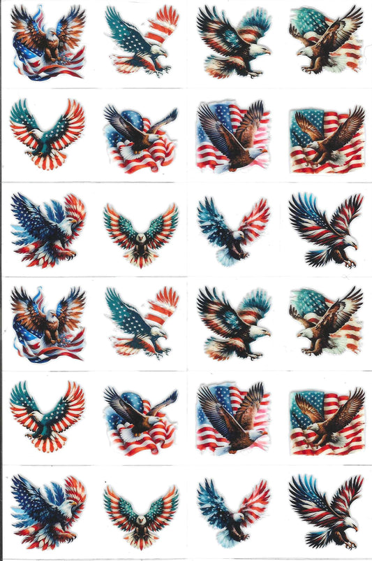 RWB Eagles Kiss Cut