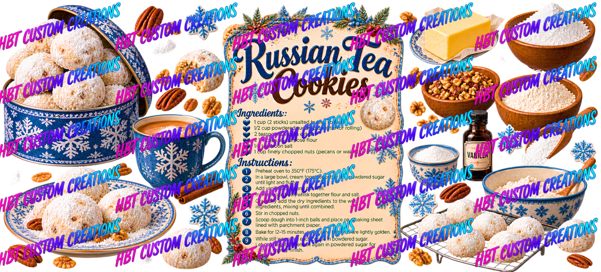RECIPE 16OZ Russian Tea Cookies POD
