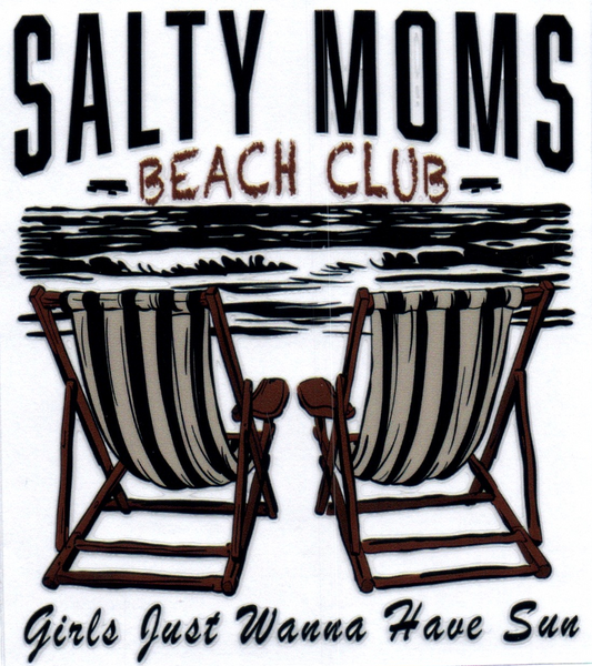 Salty Mom Beach Club Decal