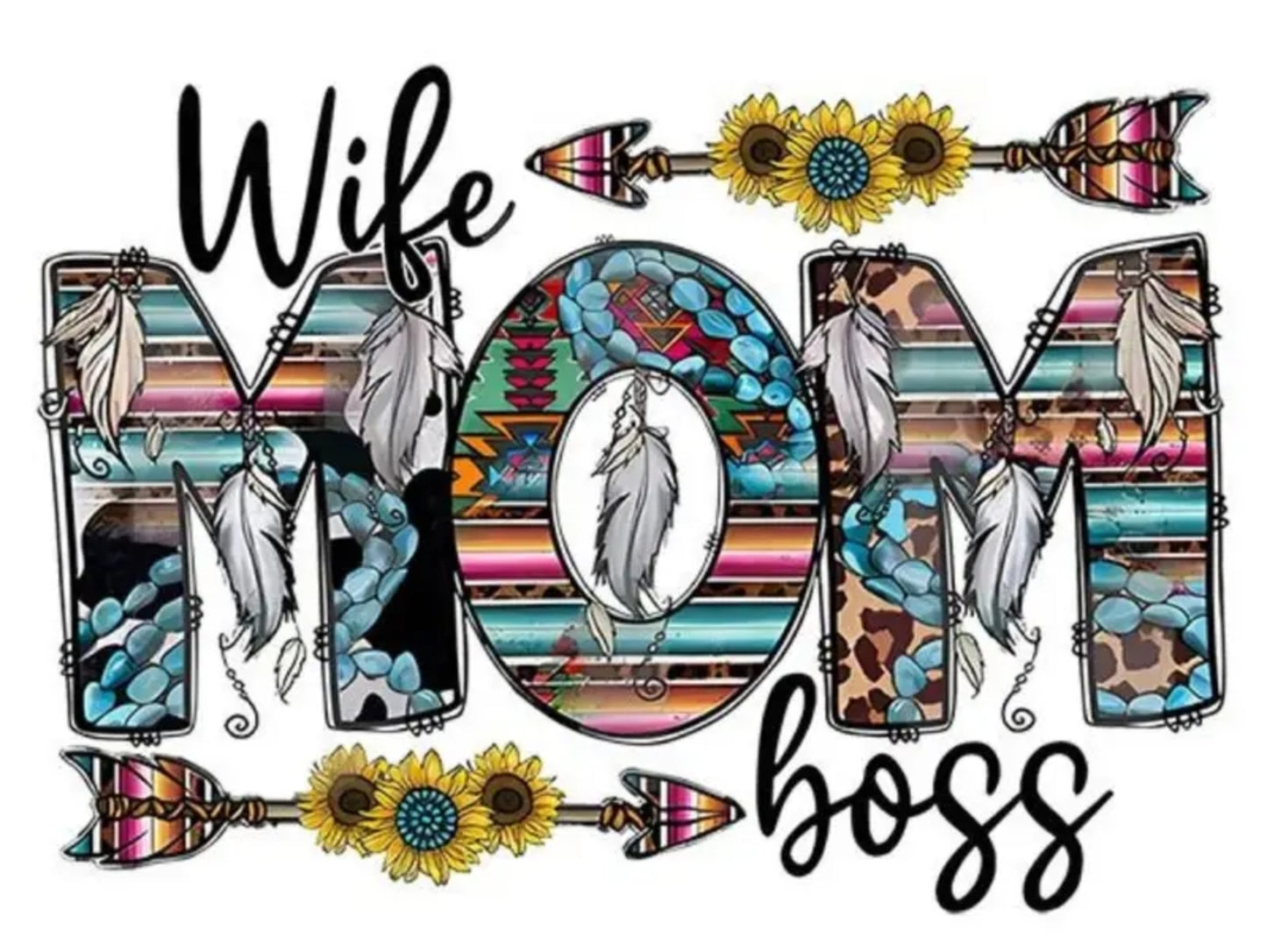 WIFE , MOM , BOSS T-SHIRT