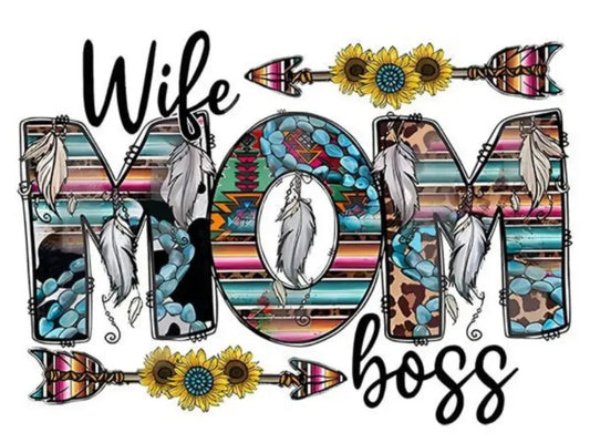 WIFE , MOM , BOSS T-SHIRT