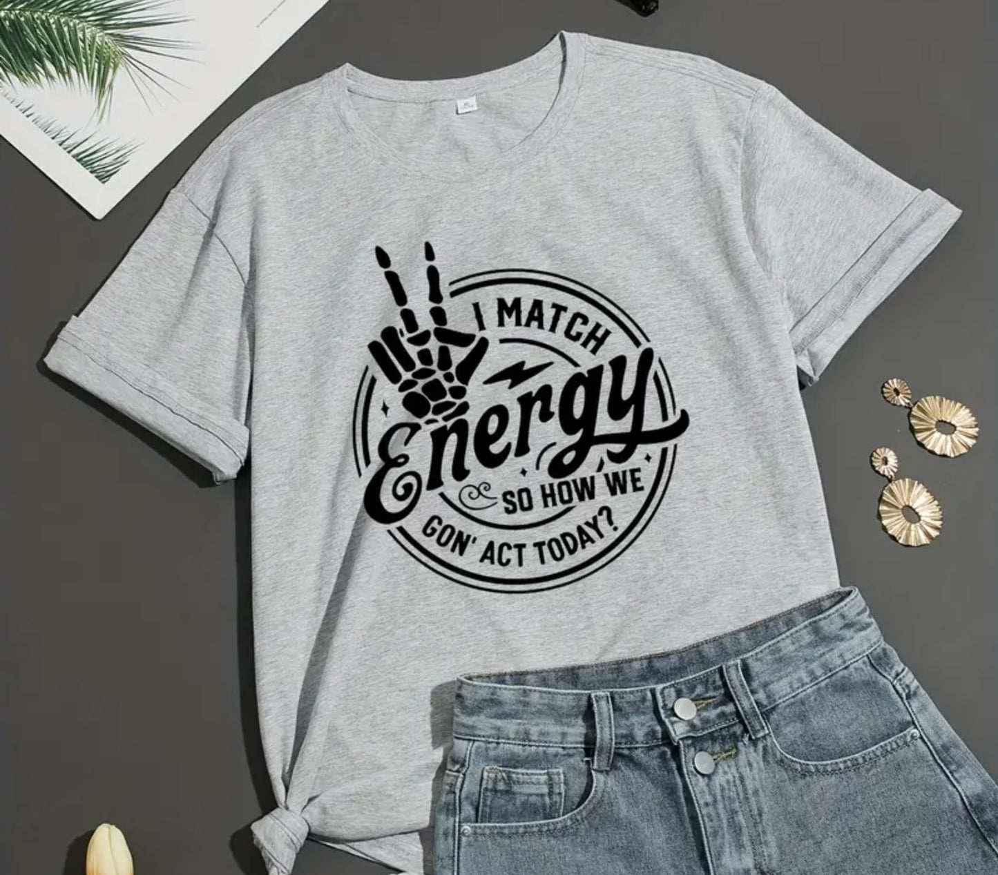 I MATCH ENERGY T-SHIRT (BLACK LETTERING)