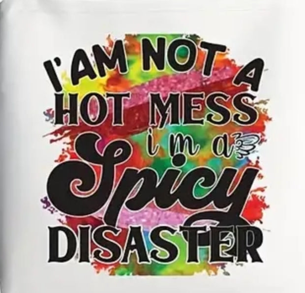 NOT A HOT MESS IM A SPICY DISASTER T-SHIRT