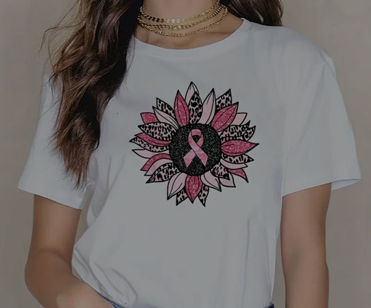 CANCER SUNFLOWER T-SHIRT