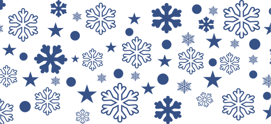 Blue Snowflakes 16 oz POD