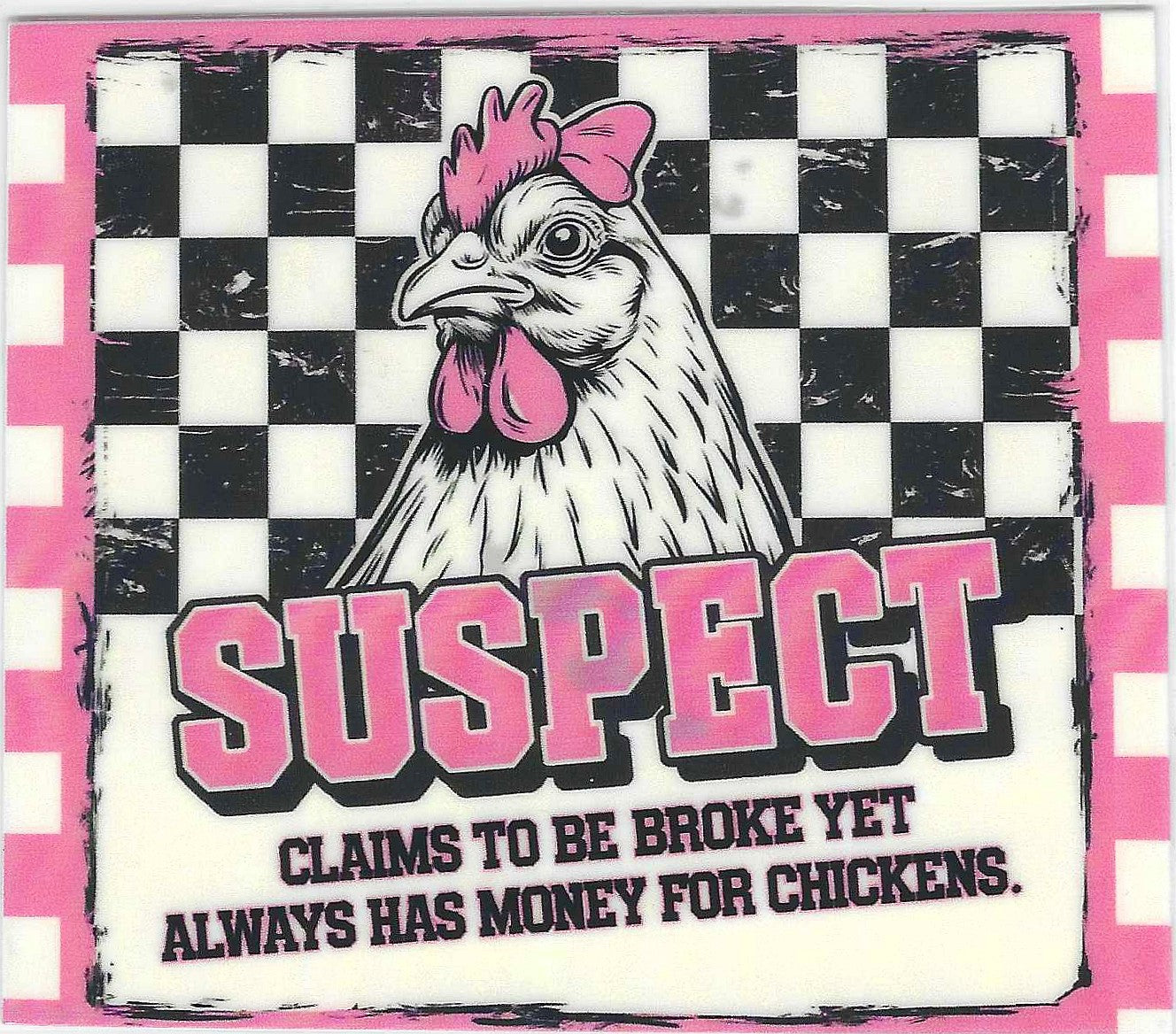 Suspect Claims Decal