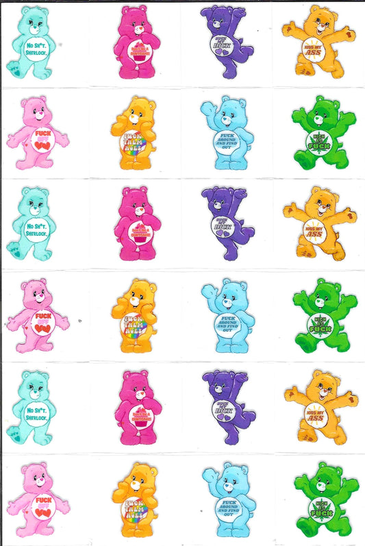 Swear Bears 1 Kiss Cut