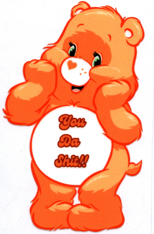 You da Shit Swear Bear Decal 14