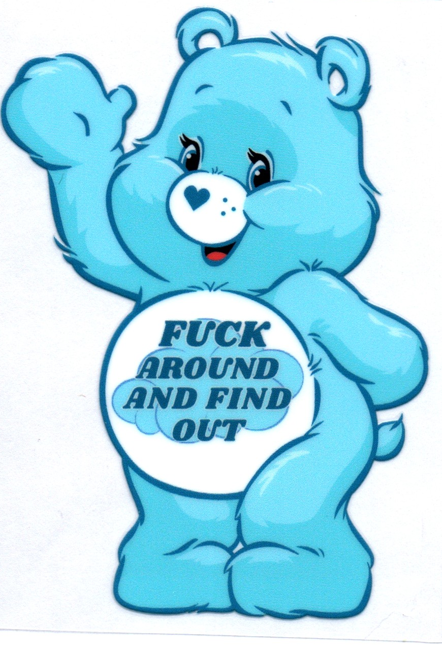 FAFO Swear Bear Decal 22