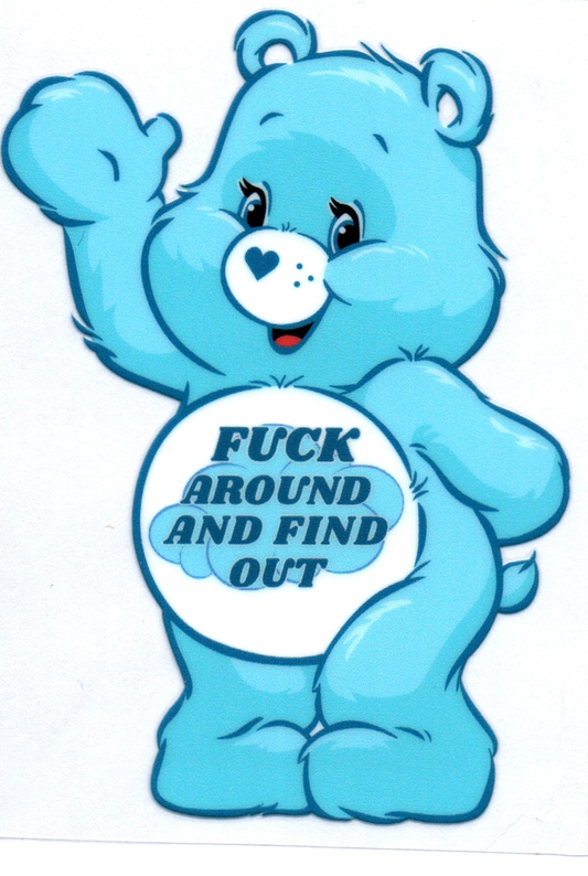 FAFO Swear Bear Decal 22