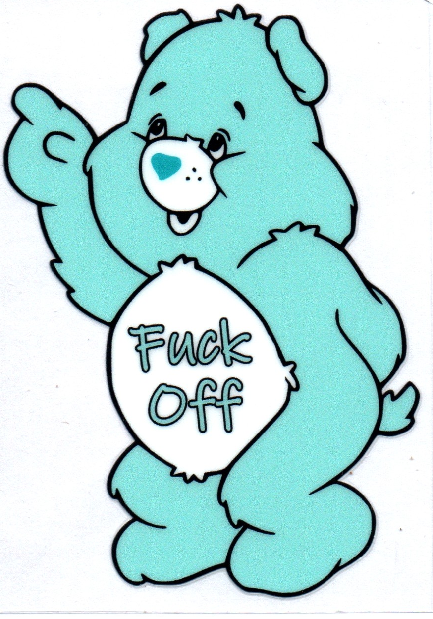 F off Swear Bear Decal 24