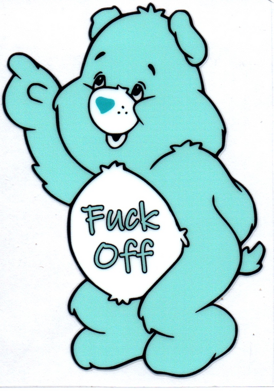 F off Swear Bear Decal 24